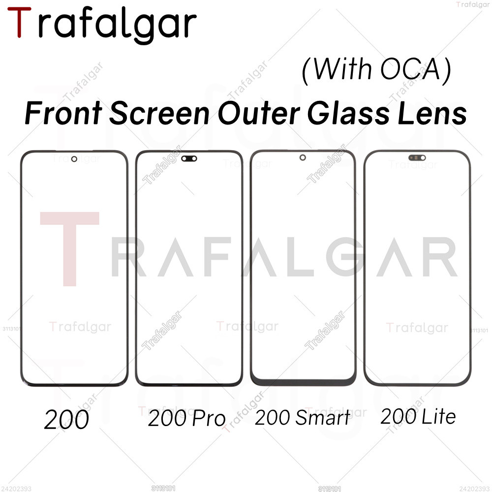 เลนส์กระจกด้านนอกหน้าจอด้านหน้าสําหรับ HONOR 200 Pro Lite สมาร์ท 200Pro 200Smart 200Lite 5G ELI-NX9 