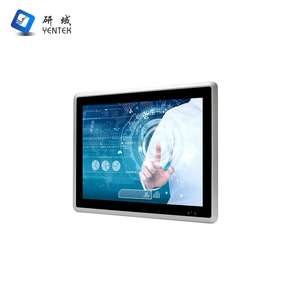 JRI7 12.1 นิ้วฝังแผงสัมผัสอุตสาหกรรม PC พร้อม Intel J6412 7/8/10/11th I5 I7 Win10 Linux MSATA 2 LAN 