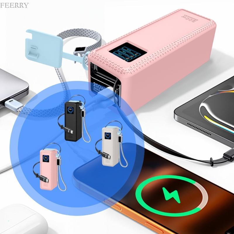 FEER ปรับแต่งซิลิโคนผิวสําหรับ NexodePro 25000mAh 200W Powerbank พร้อมสายเคเบิล