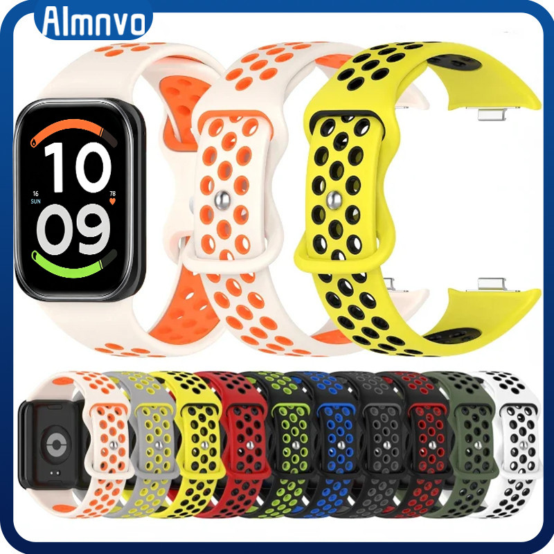 สายซิลิโคน สำหรับ Redmi watch 6 6 Active/Lite 5 Redmi Watch 4 เปลี่ยนยางรัด สำหรับ Xiaomi Mi Band 8 10 9 Pro