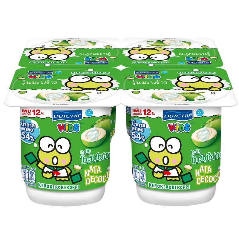 ดัชชี่คิดส์โยเกิร์ตวุ้นมะพร้าว 80ก แพค 4 Dutchie Kids Yoghurt with Nata De Cocot 80g. Pack4 [8851717029257 ]