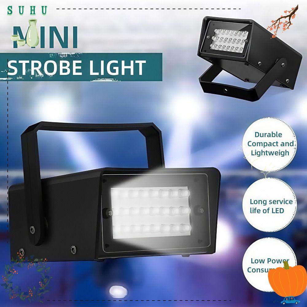 SUHU Strobe Party Lights, ปรับแฟลช 24LED LED Strobe Light, Professional Super Bright Stage Light Sta