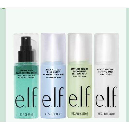 ELF Cosmetics Stay All Night Micro Fine Setting Mist / Dewy Coconut / Blue Light Setting Mist (80ml)