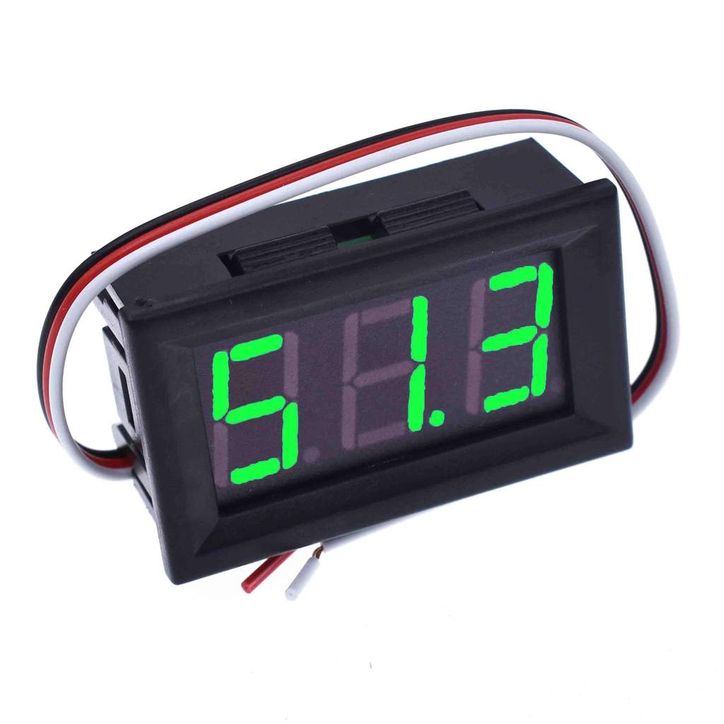 Mini Digital Voltmeter DC 4.5V ถึง 30V Digital Voltmeter แผงแรงดันไฟฟ้าสําหรับ 6V 12V 24V Electromob