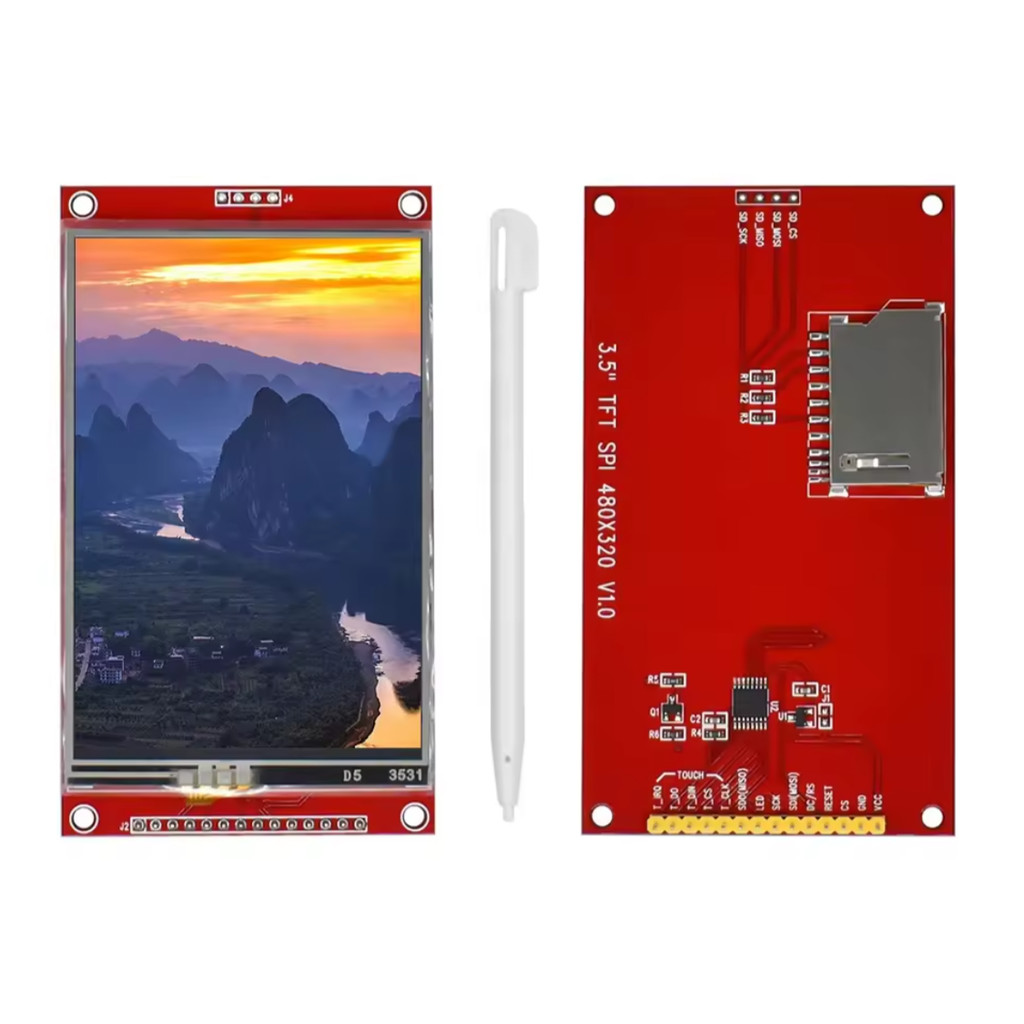 LCD 3.5 หน้าจอสัมผัสหรือไม่มีหน้าจอสัมผัส ILI9488 นิ้ว 480x320 จอแสดงผล TFT SPI