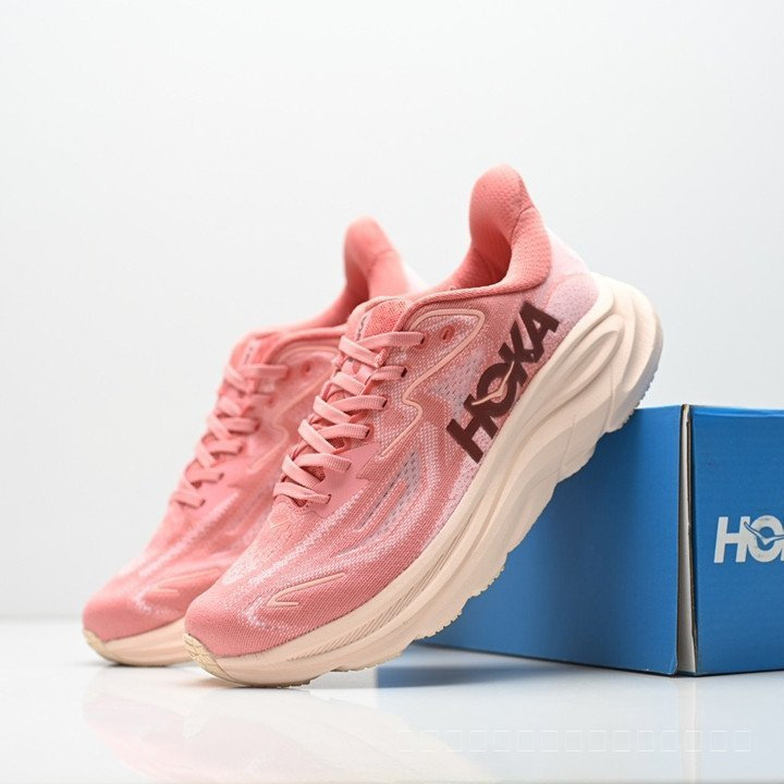 HOKA ONE ONE Clifton 10 รองเท้าวิ่งผู้หญิง ออกแบบมาเพื่อลดแรงกระแทกและระบายอากาศได้ดี TJAQ F7FZ XBW8