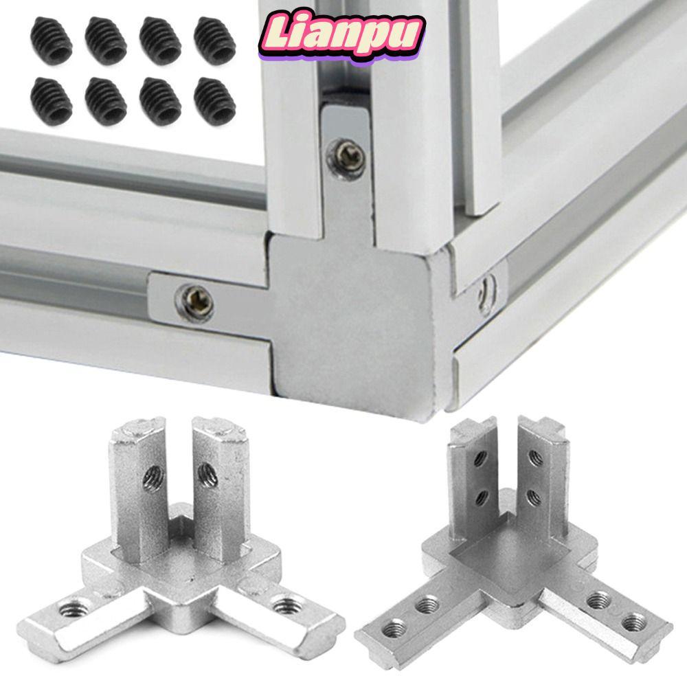LIANPPH มุมขวาอลูมิเนียม 2020 3030 4040 Series Slot อลูมิเนียม Extrusion Profile Standard