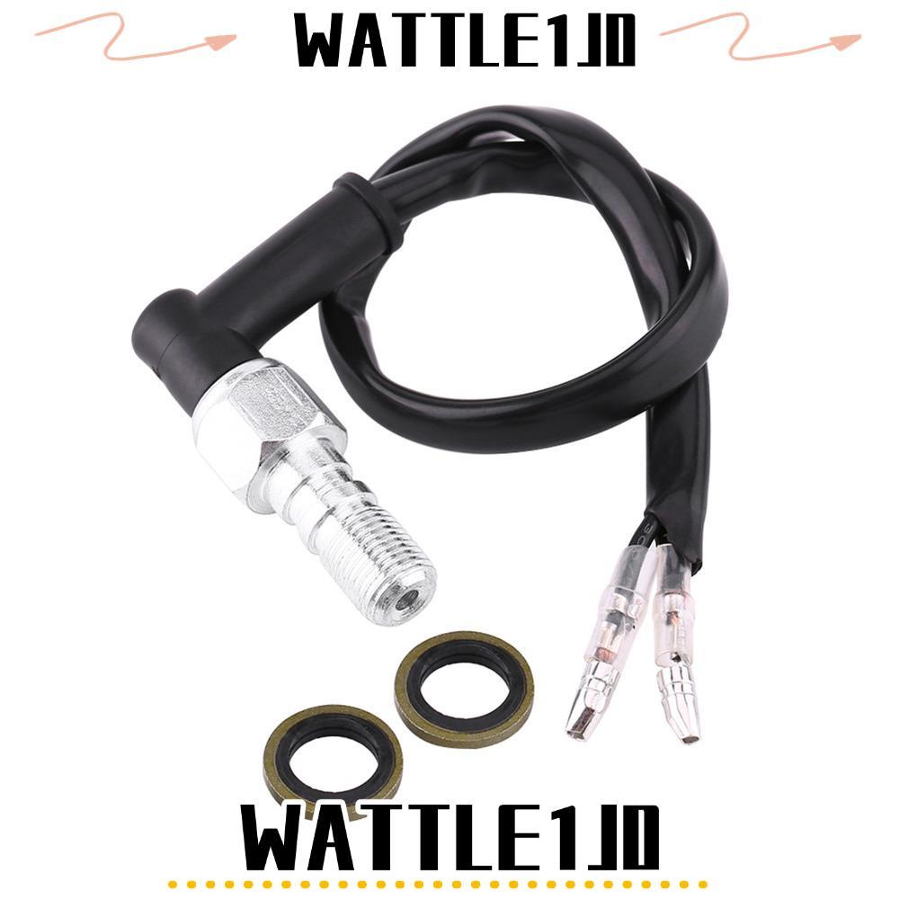 WATTLE1J0 สวิตช์เบรกไฮดรอลิก,อลูมิเนียมพร้อมเครื่องซักผ้าสวิตช์ไฟเบรค,Universal M10x1.25/1.0 นักแสดง