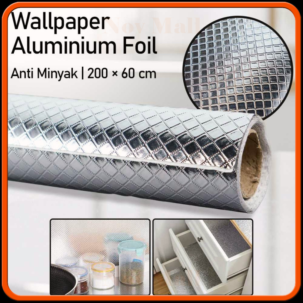 200x60 ซม. สติ๊กเกอร์วอลเปเปอร์อลูมิเนียมฟอยล์กันน้ํามัน SK635