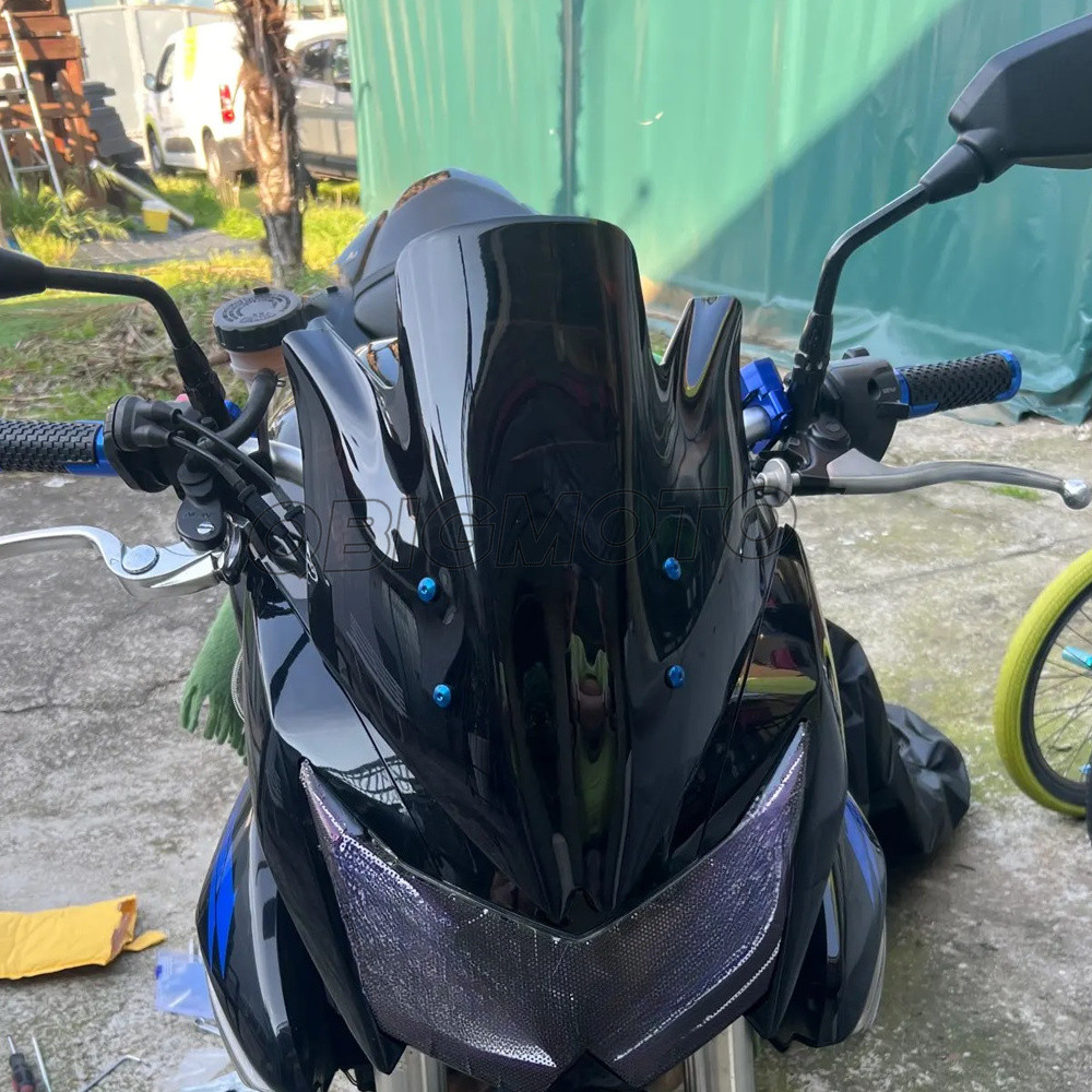 รถจักรยานยนต์กระจกกระจก Z750 Z1000 ด้านหน้า Deflector สําหรับ Kawasaki Z 750 2012 Z 1000 2007 2008 2