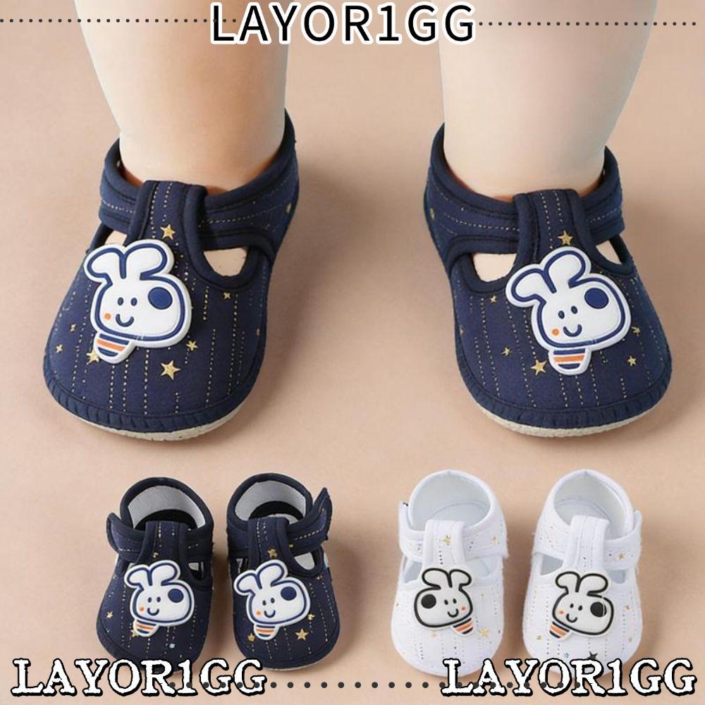 LAYOR1GG First Walker Shoes, Soft Sole Anti-slip Infant Walker Shoes, Cute Breathable Cartoon Animal
