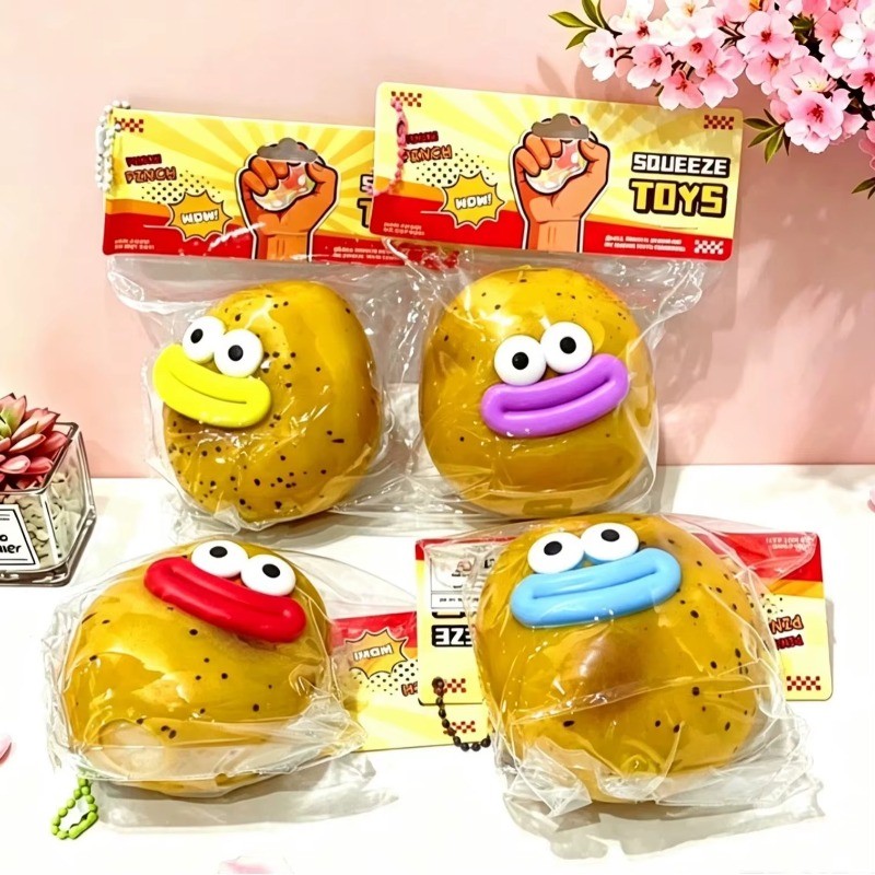 มันฝรั่ง Squeezable Pinching ช้า Rebound ผู้ใหญ่ความเครียดบรรเทา Pinching Handmade ขนมปังนุ่ม Squeezable เดสก์ท็อปเครื่องประดับเด็กของขวัญ