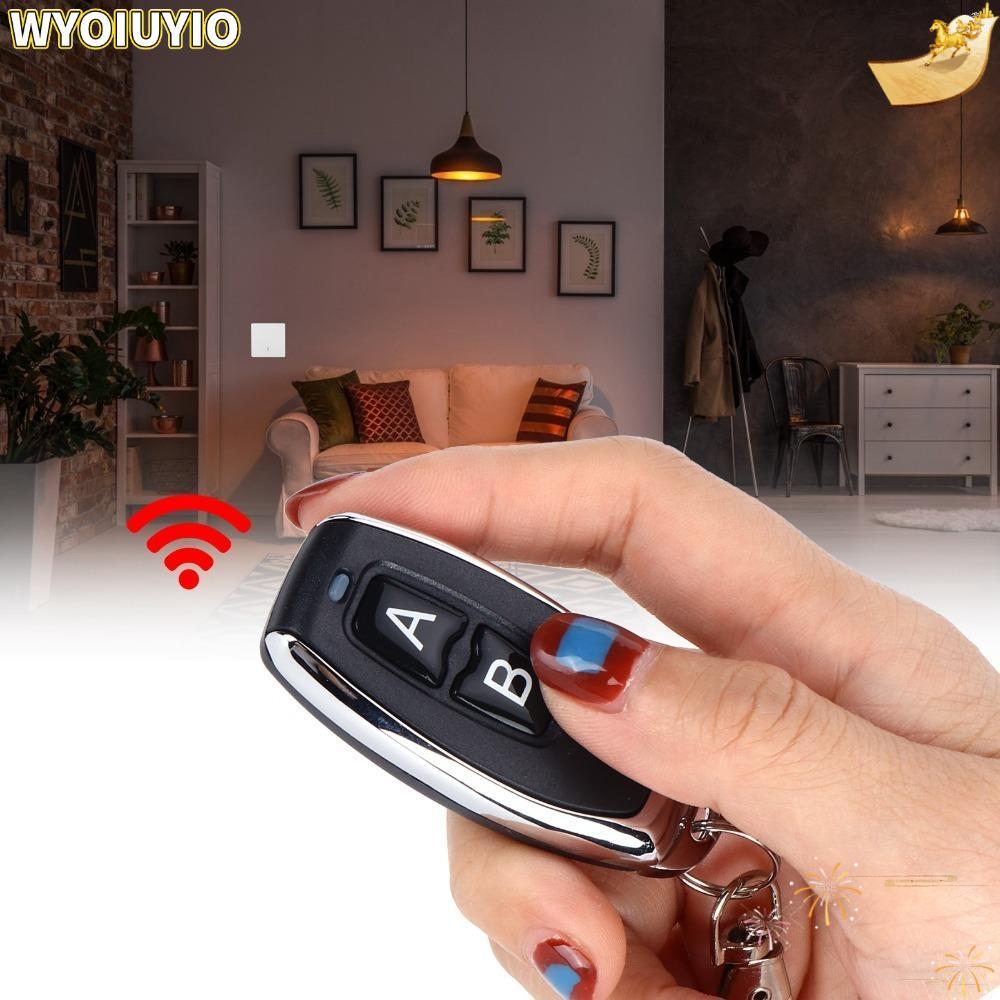 WYOIUYIO รีโมทคอนโทรลไร้สาย, 433MHz ความถี่การทํางานระยะไกล RF รีโมทคอนโทรล, ทนทานเครื่องส่งสัญญาณ R