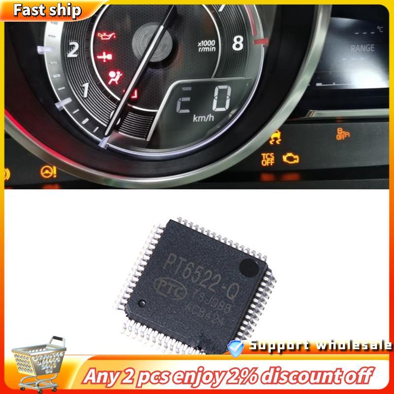 ในสต็อก-PT6522-Q Auto IC ชิปโมดูล Speedometer สีดําหน้าจอซ่อมชิปสําหรับ 2 3 6 CX5 -5 CX30 -30