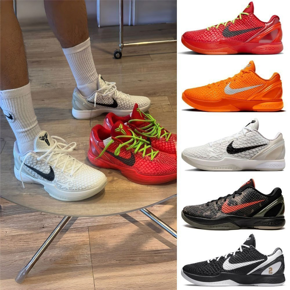 [จัดส่งด่วน] Kobe 6 Protro All-Star 2.0 6 Low-Top Realual Combat Shoes Gypsophila Basketball Sports