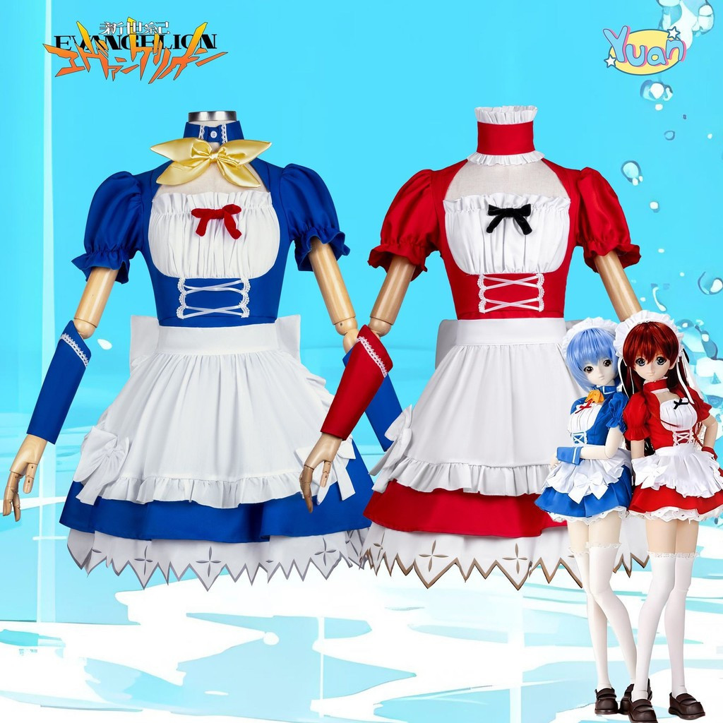ใหม่ Evangelion Asuka Langley Soryu & Rei Ayanami คอสตูมคอสเพลย์โลลิต้า - XTQZ 4ECF