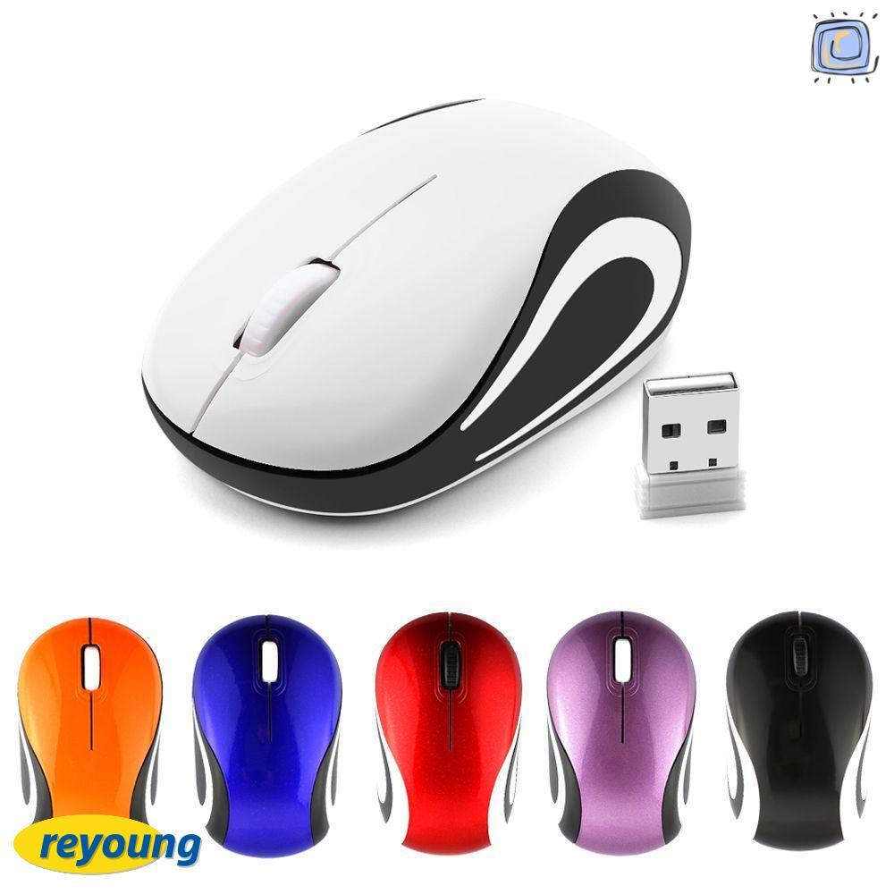 REYOUNG Gaming Mice อุปกรณ์ต่อพ่วงคอมพิวเตอร์ออปติคอลขนาดเล็ก ปรับ DPI ได้สําหรับแล็ปท็อปพีซี