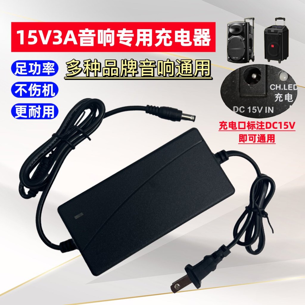 Universal Kodak Audio Mobile Active Speaker KD-1200 Power Adapter 15V3A2A สายชาร์จ