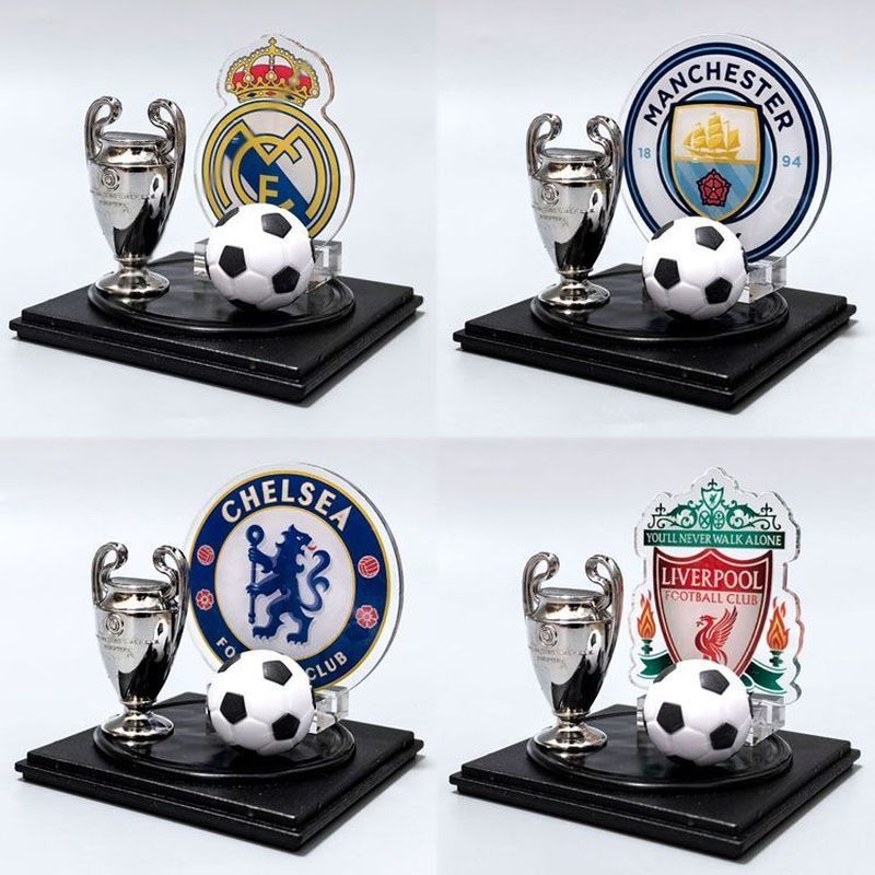 Huangma Liverpool Chelsea Arsennaman City Football Club Trophy เครื่องประดับพัดลมเครื่องประดับของขวั
