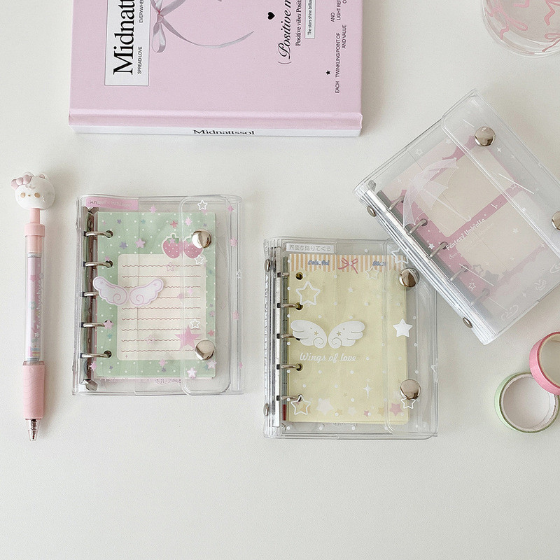 พร้อมสต็อก M5 Mini Handbook Student Portable Portable Small Notebook Pocket Notebook Loose-leaf Note