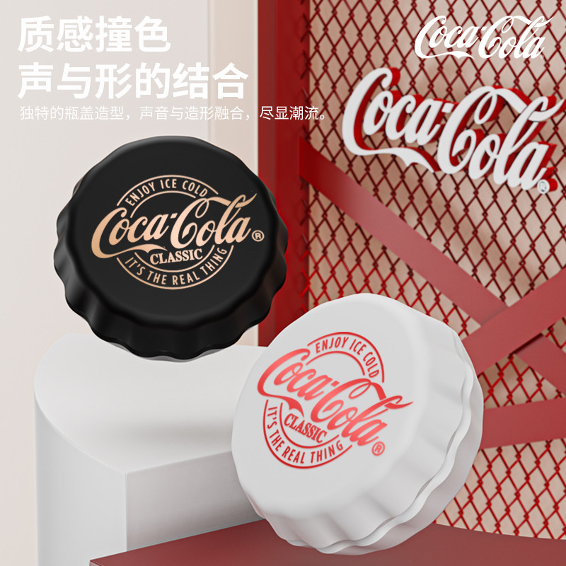 [Coca-Cola] Coca-Cola T13 Bottle Cap Design ชุดหูฟังบลูทูธกึ่งอินเอียร์กีฬาสบายนักเรียนชายนักเรียนหญ