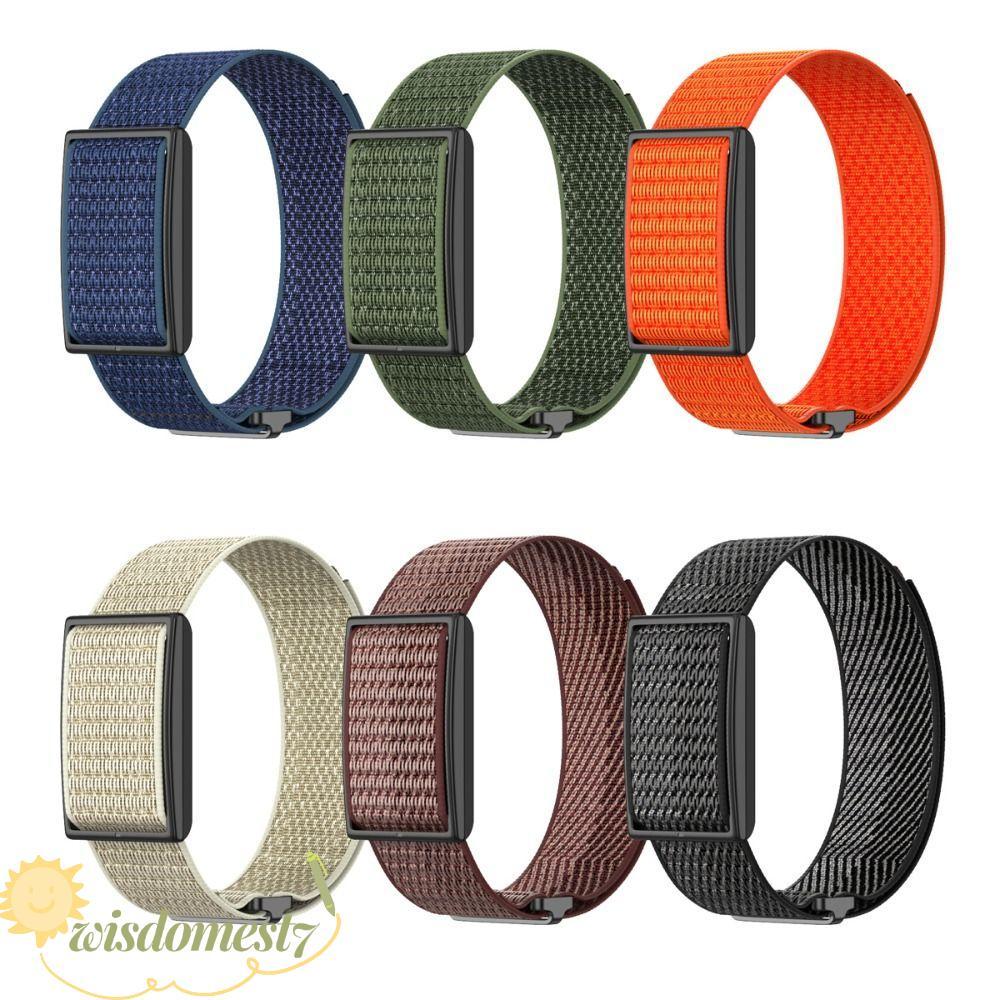 WISDOM Sport Band, 22mm Nylon Fitness Tracker Strap, Loop Design ปรับ Breathable Bicep Band สําหรับ 
