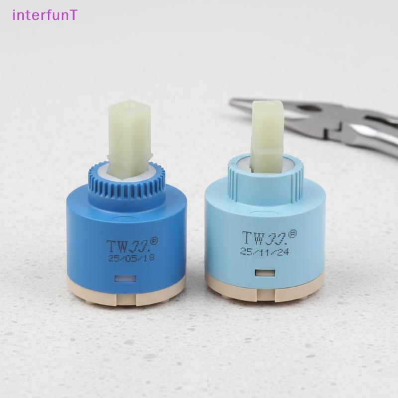 [InterfunT] 1 ชิ้นเซรามิควาล์ว Thermostatic สําหรับก๊อกน้ําทนทาน PP พลาสติกห้องน้ําห้องครัว Mixer Ta
