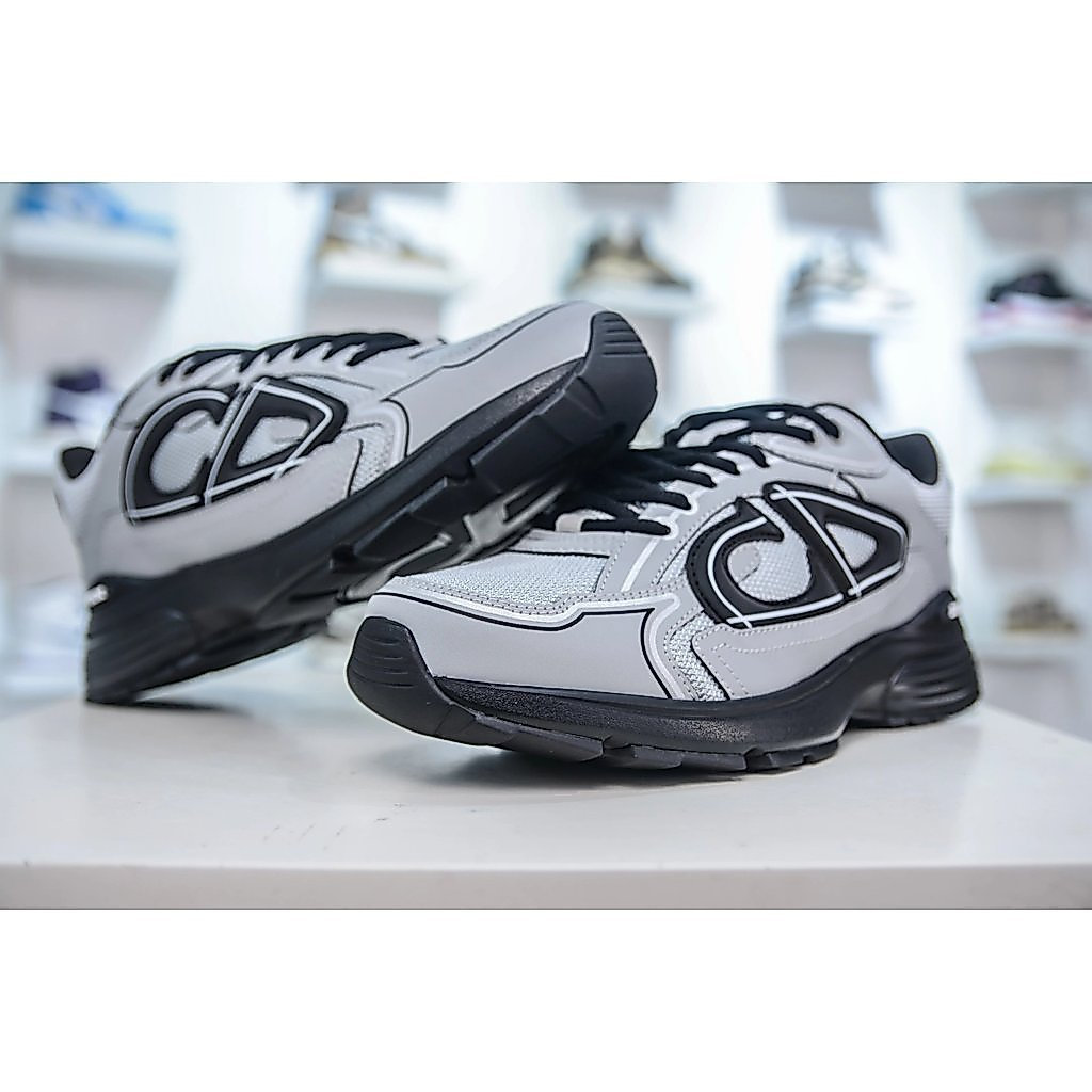 รองเท้า Duan Dior B30 CD - Black Mesh & White Tech Fabric | มาใหม่ล่าสุด