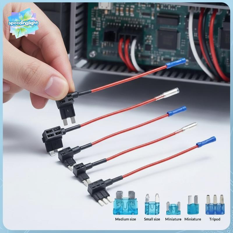 SPGH อะแดปเตอร์ TAP Add-a-circuit 12V 24V Mini Small Medium Car Fuse Holder 10A Hot
