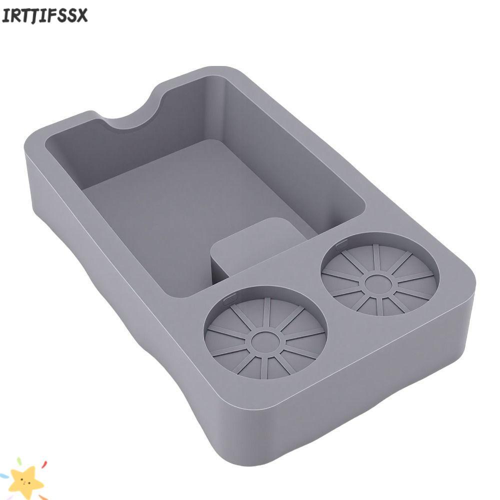 IRTJIFSSX Tamping Station, ซิลิโคนเกรดอาหาร Non Slip Base Espresso Knock Box, ที่มีประสิทธิภาพ Anti 