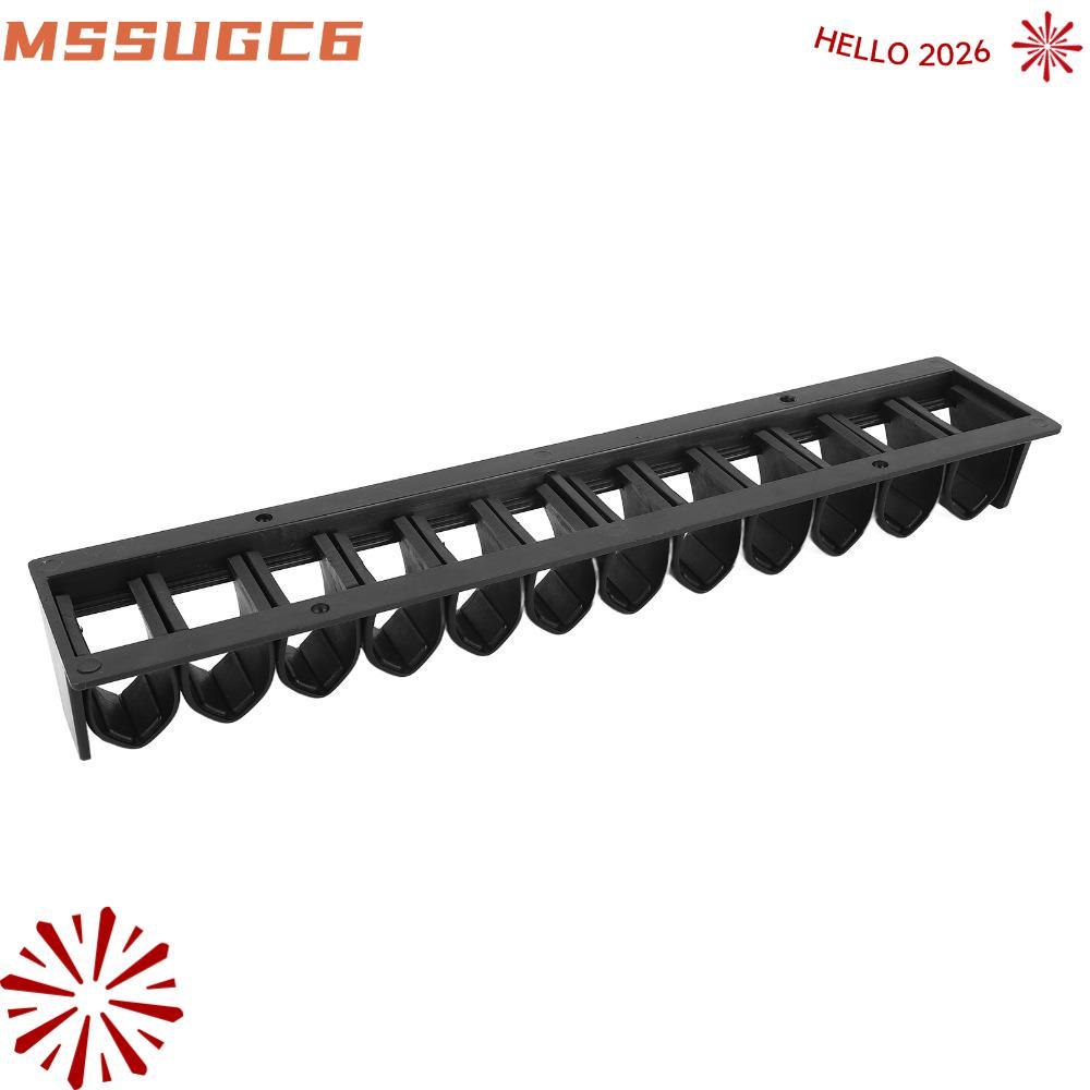 MSSUGC6 Horse Whip Crop Holder,พลาสติกสีดํา Horse Whip Crop Rack,ทนทานติดผนังประหยัดพื้นที่ติดตั้งง่
