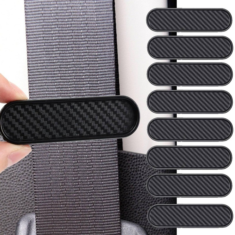 Sporty Carbon Fiber Seat Belt Limiter 7.521cm | ตัวปรับเข็มขัดนิรภัยแบบติดตั้งอย่างรวดเร็วแบบไม่หลอก