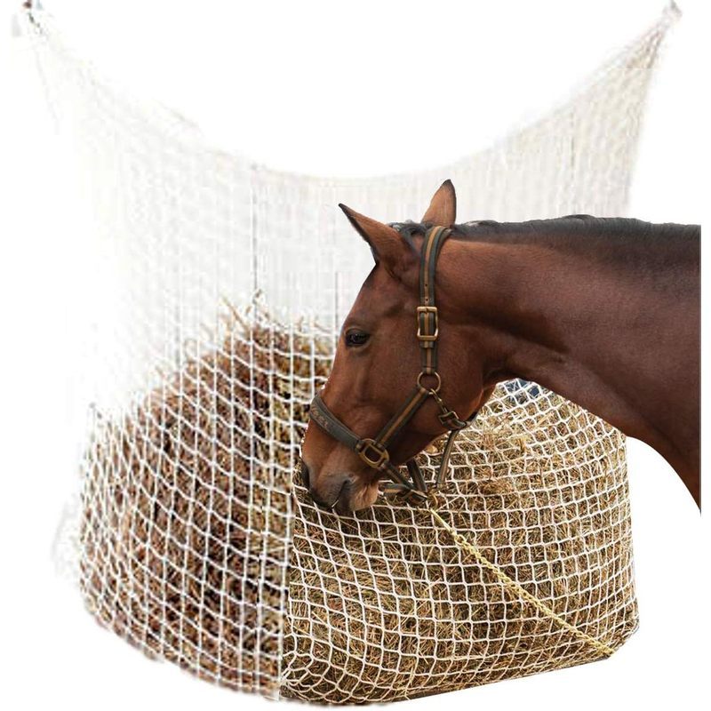 Hay Net Slow Feed Bag สําหรับ Horse Feeder Full Day Feeding Grazing ขนาดใหญ่พิเศษ (63"x40")