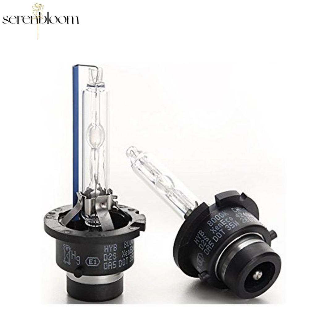 SERENBLOOM 2 ชิ้น HID ไฟหน้า, 4300 K/6000 K/8000 K เปลี่ยนไฟหน้าซีนอน, Warm White D2S D2C 35W LED ไฟ