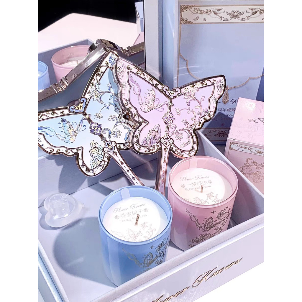 flower knows blush flower knows กล่อง Flower Knows Butterfly Cloud Shoulder Hand Mirror ครบรอบ 8 ปีโ