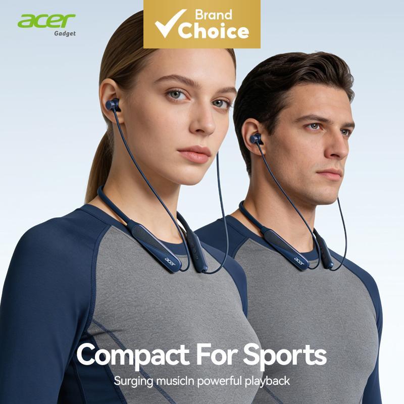 Acer OHR561 หูฟังบลูทูธ 5.4 หูฟังแบบคล้องคอ 10 มม.ไดร์เวอร์เสียงไฮไฟ 20H แบตเตอรี่ Type-C การออกแบบแ