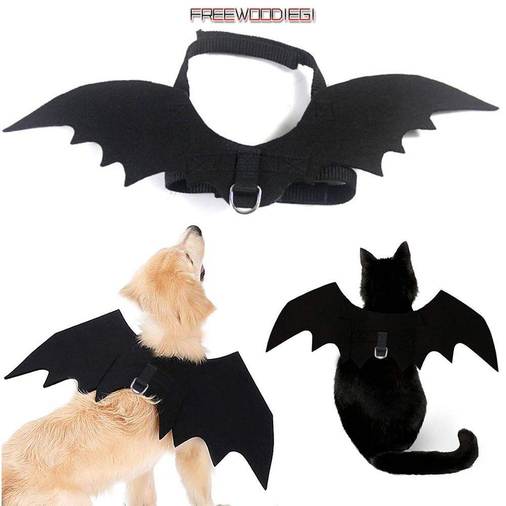 FREEWOODIEGI Bat Wings Party Dress Cool Funny Dog Cat