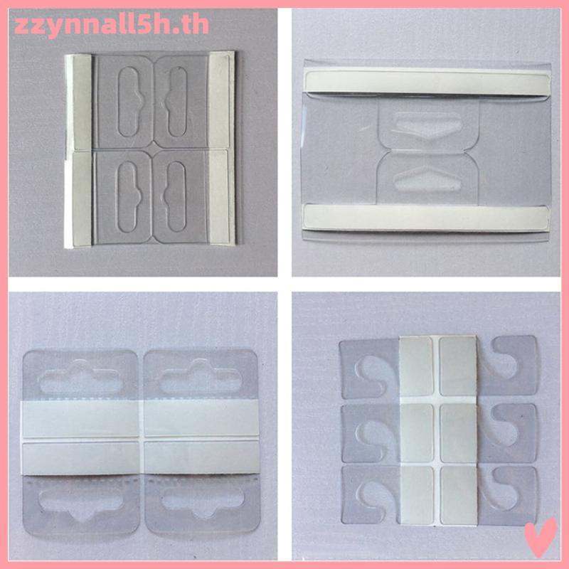 Zzynnall5h 100 ชิ้น PVC Slot Hole กาว Hang Tags Hook Merchants Box Bag Hanger Display