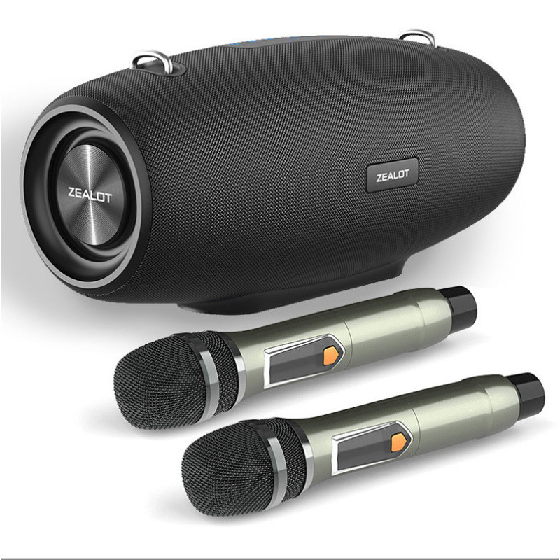 S67 High-Power Square Dance บลูทูธครอบครัว K-Song ลําโพงไร้สายไมโครโฟนคู่ KTV Audio 100W