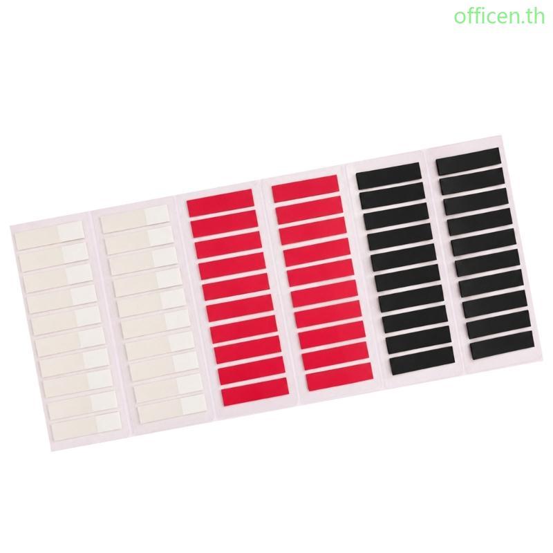 Cen Repositionable Page Flags พร้อมกาว Backing สําหรับหนังสือทําเครื่องหมาย 6-แผ่น