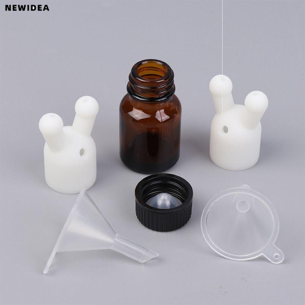 NEWIDEA Essential Oil Inhaler Cap, พลาสติก Leakproof น้ําหอม Inhaler, Mini Double Hole Essential Oil