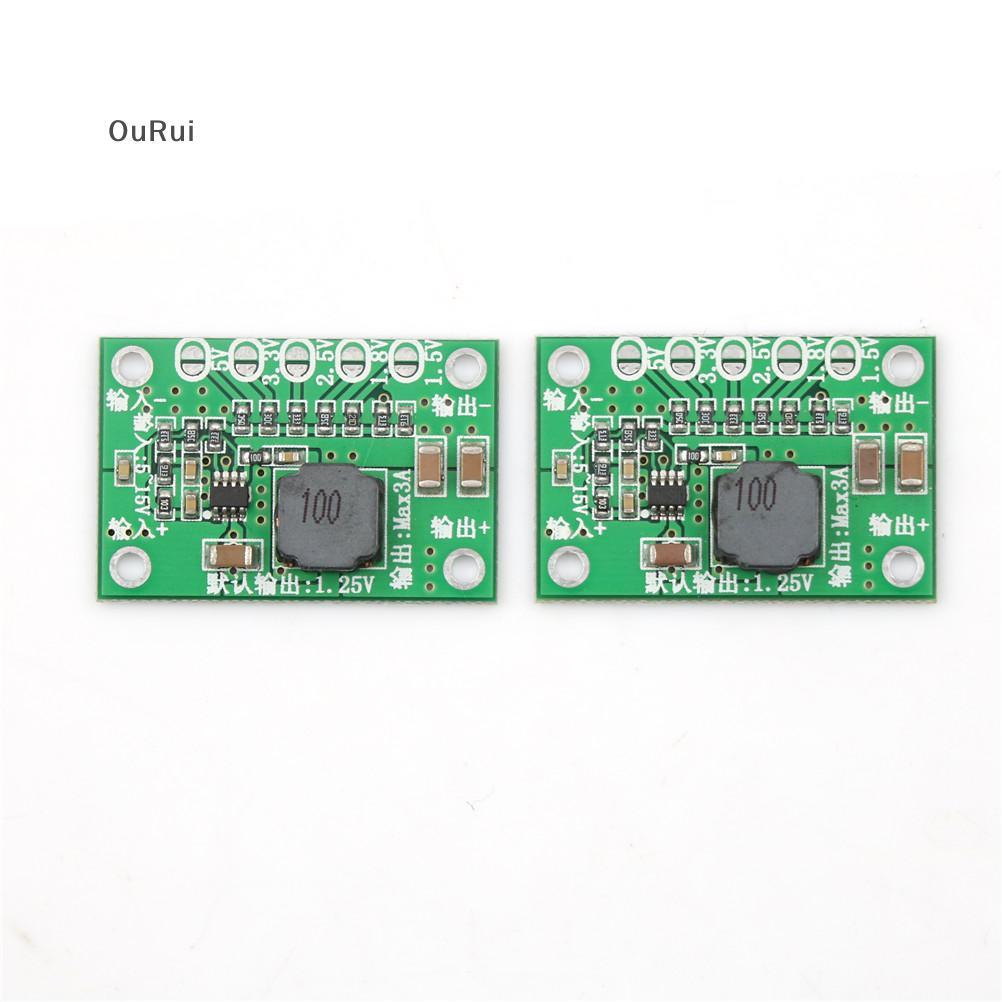 [B&C] ใหม่ DC-DC Converter ขั้นตอนลงโมดูลไฟ 5 ~ 16V ถึง 1.5V 1.8V 2.5V 3.3V 5V 3A {th}