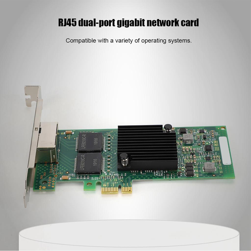 Homy PCIE การ์ดเครือข่ายสําหรับ I350-T2V2 I350AM2 X1 DualPort Server Gigabit Ethernet