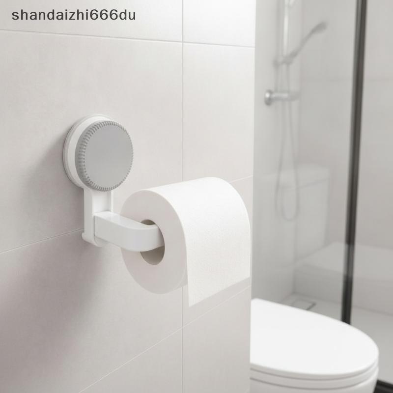 Shiandaizhi666du ถ้วยดูดที่ใส่กระดาษชําระไม่มีการเจาะกาวที่แข็งแกร่งเครื่องจ่ายกระดาษทิชชูกันน้ําสํา