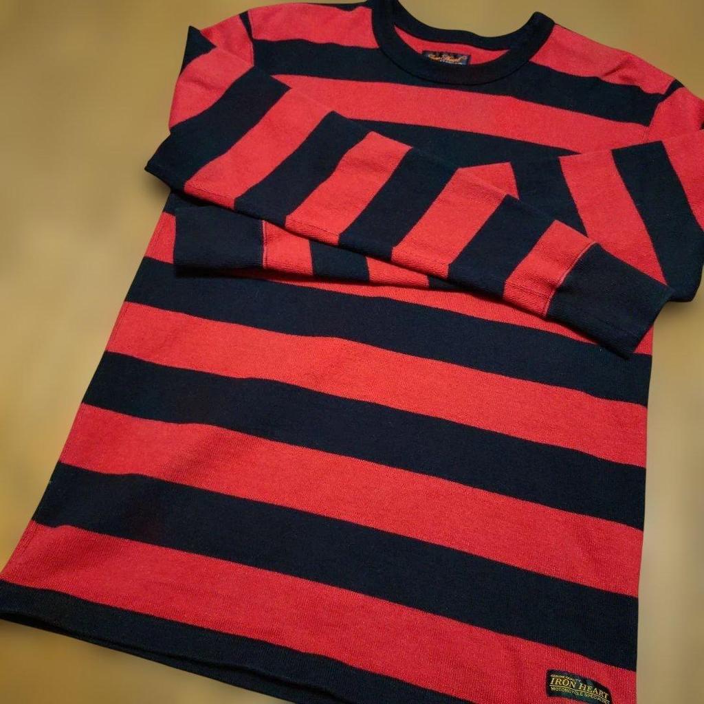 Iron Heart เสื้อยืดแขนยาวผ้าหนาพิเศษ Heavy Weight Size S มือสอง สภาพดี