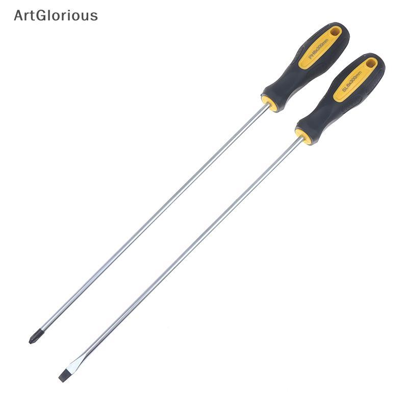 Art ยาวไขควง Slotted Cross Head ไขควงแม่เหล็ก Bits Anti Slip เครื่องมือคู่มือสกรู Driver Bolt Driver