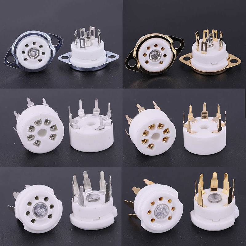 Annapursky 1PCS 6AQ5 EAA91 6J1 6J2 6X4 6Z4 หลอด Soet Gold-plated Soet สําหรับ 7Pin B7G เครื่องขยายเส