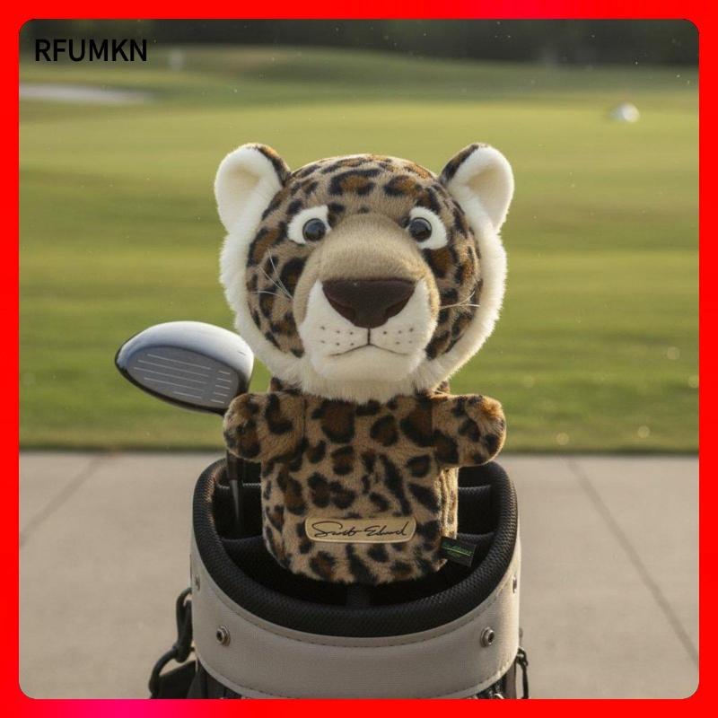 [rfumkn] Tiger Golf Club Head Cover Cozy Cushion Golf Club Headcovers Novelty Golf Iron Protector สํ