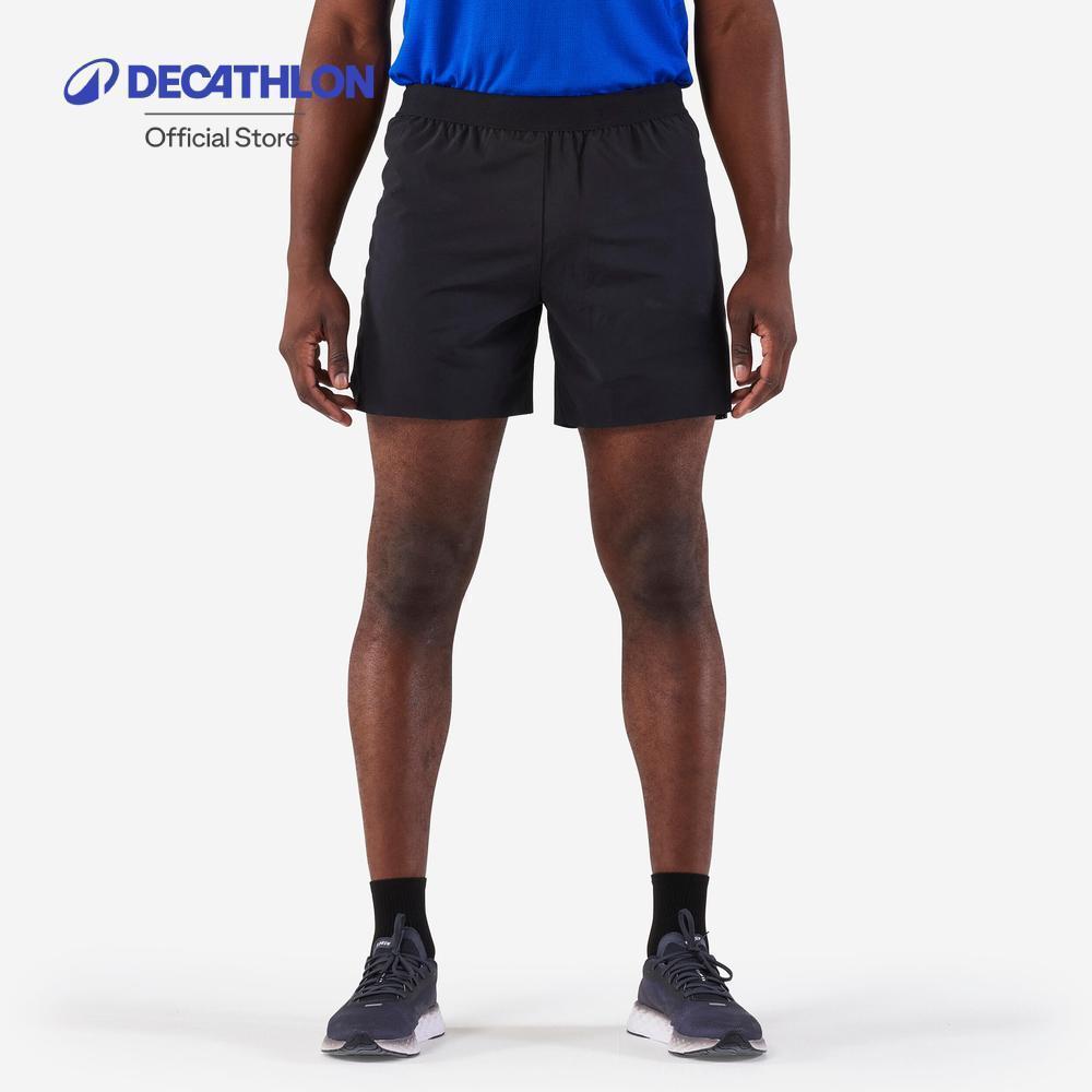 Decathlon Light Men'S Running Shorts กางเกงวิ่งขาสั้นผู้ชาย Kiprun รุ่น Run 500 Comfort - Black