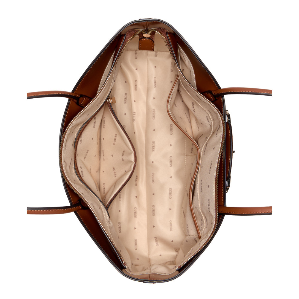 GUESS حقيبة JANIE Girlfriend Carryall — بني — صورة 4